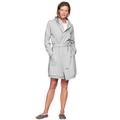 Plus Size Women's Hooded Fleece Robe by ellos in Heather Grey (Size 5X)