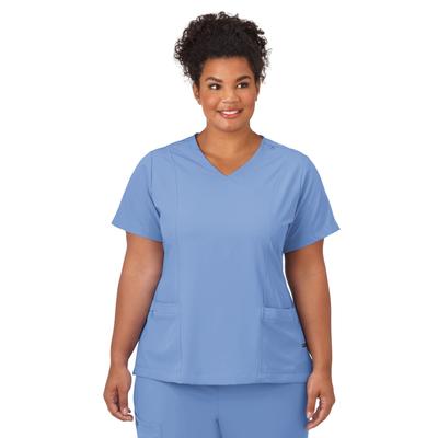 Plus Size Women's Jockey Scrubs Women's Mock Wrap ...