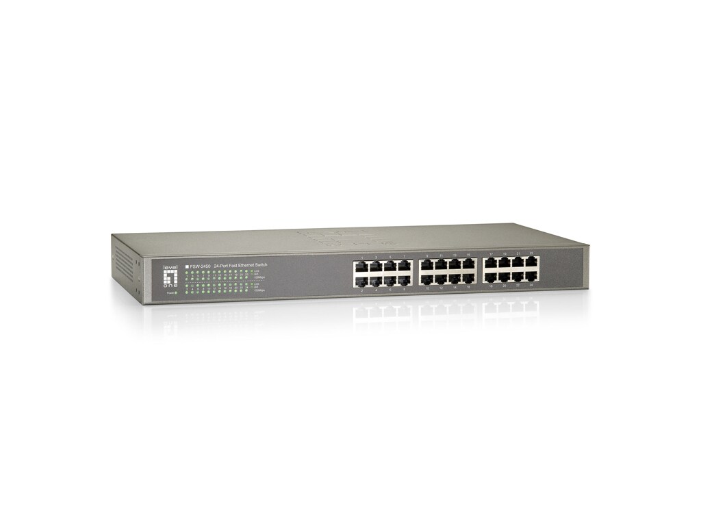 Level One FSW-2450 LevelOne Switch 24x FE FSW-2450 19" Image