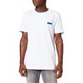 BOSS Mens Tee Batch Slim-fit T-Shirt with Silicone Logo Badge