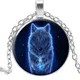 Collier loup sibérien Snow Mountain collier Howard Wolf pendentif bijoux cristal convexe collier