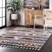 Brooklyn Rug Co Skyla Tribal Shaggy Tassel Plush Area Rug