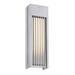 George Kovacs Midrise Sand Silver And Frosted White Glass Wall Sconce