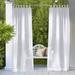 One Allium Way® Gilcrease Solid Sheer Single Curtain Panel Polyester in White | 108 H in | Wayfair 8E0BF057AB254239BD58328CEFA694B6