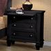 Lark Manor™ Caprice 3 - Drawer Nightstand Wood in Black | 29.75 H x 29 W x 16.5 D in | Wayfair 068BF2BF42314D8C9F1E88487BE11ADB