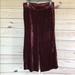 Madewell Pants & Jumpsuits | Madewell Wine Colored Burgundy Cropped Velvet Flare Culottes With Elastic Waist | Color: Purple/Red | Size: M