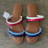 J. Crew Shoes | J. Crew Nwt Size 8 Sandals | Color: Blue/Tan | Size: 8
