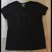 Disney Tops | Disney Mickey Head Outline The Relaxed Tee Shirt | Color: Black | Size: Sp