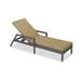 Wade Logan® Suffern 77.25" Long Reclining Single Chaise Sunbrella w/ Cushions Wicker/Rattan in Brown/Gray | 20.75 H x 26.75 W x 77.25 D in | Outdoor Furniture | Wayfair