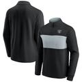 Men's Fanatics Branded Black/Silver Las Vegas Raiders Block Party Quarter-Zip Jacket