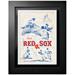 Boston Red Sox 1950 Vintage 12'' x 16'' Framed Program Cover