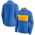 Men's Fanatics Branded Powder Blue/Gold Los Angeles Chargers Block Party Quarter-Zip Jacket