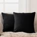 Deconovo Velvet Soft Throw Pillow Covers 2 PCS(Cover Only)