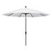 California Umbrella 11' Round Aluminum Crank Open Auto Tlit Market Umbrella, Bronze Finish, Double W