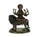 Durga Supreme Hindu Goddess Riding On Lion Statue - 10 X 7.5 X 5 inches