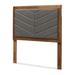 Iden Modern and Contemporary Fabric and Wood Headboard-Twin