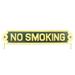 Brass "NO SMOKING" Business Warning Wall Sign Polished Brass Plate Renovators Supply