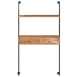 vidaXL Wandschreibtisch 90x40x170 cm Massivholz Akazie Image