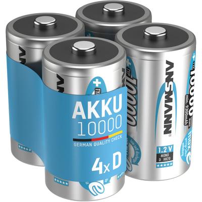 Akku Mono d 9300 mAh 1,2V NiMh, 4 Stück - Ansmann Image