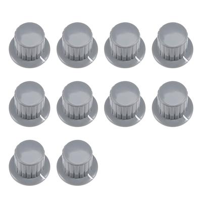 10Pcs 6mm Insert Shaft 25x19.5mm Plastic Potentiometer Rotary Knob - 10pcs-M