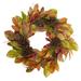 Leaves Berries Twig Artificial Thanksgiving Wreath - 26-Inch, Unlit