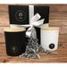 rosbas 2 Piece Black Sea Scented Jar Candle Set Soy, Cotton in White/Black | 4 H x 8 W x 8 D in | Wayfair SV1-BW-BS
