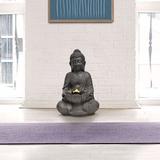 Hanover Polystone Buddha Statue Garden Fountain w/ Light | 18.1 H x 11 W x 12.2 D in | Wayfair HAN021BUDDHA-01