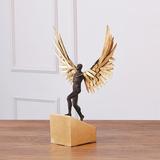 Global Views Avian Man-Running Metal | 19.25 H x 16.25 W x 7.25 D in | Wayfair 8.82644