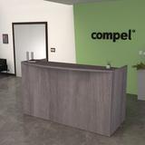 Compel 2 Person Rectangular Laminate Reception Desk Laminate | 41.5 H x 71 W x 29.5 D in | Wayfair PIV-DSK-RECP-7236-GA