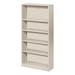 HON 71" H x 34.5" W Steel Standard Bookcase in Gray | 71 H x 34.5 W x 12.63 D in | Wayfair HS72ABC.Q