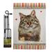 Breeze Decor American Short Hair Happiness Garden Flag Set Cat Animals 13 X18.5 Inches Double-Sided Decorative House Decoration Yard Banner | Wayfair