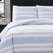 London Fog Standard Cotton 3 Piece Comforter Set Polyester/Polyfill/Flannel/Cotton in Blue | Twin Comforter + 2 Standard Shams | Wayfair