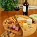 Alcott Hill® Monogrammed Transforming 4 Piece Cheese Board & Platter Set Wood in Brown | 3.25 H x 9.5 W in | Wayfair