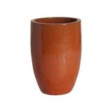 Foundry Select Tall Planter Paprika, 18x26"h Ceramic in Red | 26 H x 18 W x 18 D in | Wayfair 792D902D1E5144D0A170ED23A75F7859