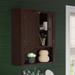 Red Barrel Studio® Hayward Two-Door Wall Cabinet Manufactured Wood in Brown | 24.5 H x 22.81 W x 7.88 D in | Wayfair