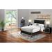 Rosdorf Park Cementon Upholstered Standard 3 Piece Bedroom Set Upholstered in Black/Brown, Size 54.9 H x 63.0 W x 84.72 D in | Wayfair