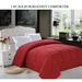 Eider & Ivory™ Goose Down Alternative SOLID Burgundy Comforter Available In A Few Sizes & Colors, Fullqueen, Burgundy Microfiber in Red | Wayfair