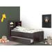 Viv + Rae™ Beckford 3 Drawer Solid Wood Mate's & Captain's Bed w/ Bookcase Wood in Gray | 49 H x 57 W x 83 D in | Wayfair