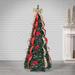 The Holiday Aisle® Green Pine Christmas Tree w/ 100 LED Lights in Green/White | 30 W x 30 D in | Wayfair 8F400822DFB5473C93DCE50092697BF4