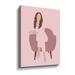 Everly Quinn Lauren - Graphic Art on Canvas in Pink | 10 H x 8 W x 2 D in | Wayfair 9A35E688B2B9409C815CD61FCA3DBF09