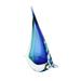 Murano Art Collection Murano Glass Design Sailboat Glass in Blue | 10 H x 9 W x 3 D in | Wayfair 26-5202D