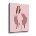 Everly Quinn Lauren - Graphic Art on Canvas in Pink | 24 H x 18 W x 2 D in | Wayfair 89680C76849B40C6885E01A2ADA11172