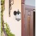 Longshore Tides Jerez One-Light Outdoor Wall Fixture, Oil Rubbed Bronze Finish w/ Highlights & Clear Seeded Glass Glass/Metal in Brown | Wayfair