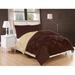 Latitude Run® Goose Down Alternative Reversible 3Pc Comforter Set Available In A Few Sizes & Colors, Fullqueen, Browncream Microfiber | Wayfair