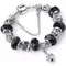 Bracelets à breloques plaqués pour femme avec de belles perles de Murano bijoux originaux cadeau