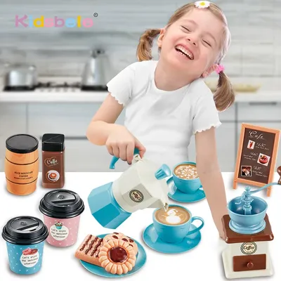 Machine à café pour enfants ensemble de jouets de cuisine Simulation de nourriture grille-pain
