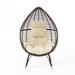 Carriere Wicker Lounge Chair with Cushion by Christopher Knight Home - 39.00" W x 32.75" D x 59.75" H