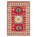 ECARPETGALLERY Hand-knotted Royal Kazak Dark Red Wool Rug - 4'1 x 6'2