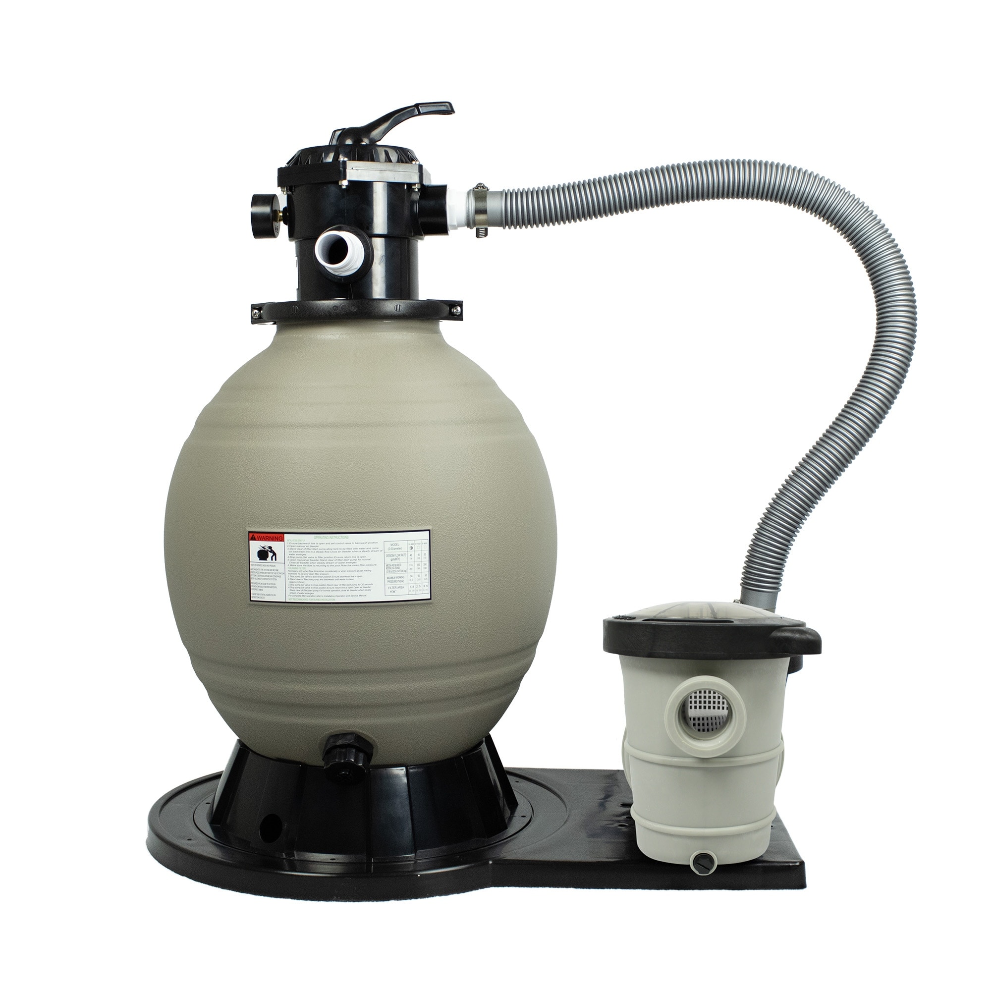 Blue Wave 22-inch Above Ground Sand Filter System - Silver