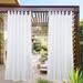 Pro SpaceWhite Sheer Outdoor Tab Top Curtain